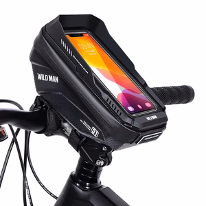 WILDMAN дорожная сумка для руля велосипеда на молнии, 1L (4 "- 7"), XT1, черная