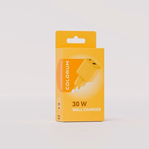 COLORUM wall įkroviklis USB-A + USB-C PD 30W CLS30-AC-05 xYellow