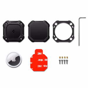 Spigen Tough Armor 4-Pack dėklas Apple AirTag 1/2 - juodas