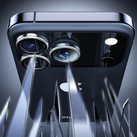 Rock Pure Series Kameros objektyvo stiklas ant iPhone 17 kameros (2 vnt.) juodas