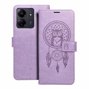MEZZO knygos dėklas XIAOMI Redmi 13C / POCO C65 sapnų gaudyklė violetinė