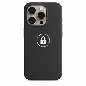 Phone Case "Silicone Case v2" for iPhone 15 Pro Max / Black / in package