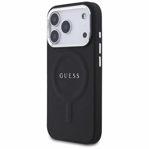 Guess Classic Logo Magnetinis dėklas telefonui iPhone 17 Pro - juodas