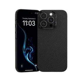 Benks Magnetinis Apsauginis Air Kevlar Dėklas telefonui su PC rėmu 600D (E065) skirtas iPhone 16 Pro juodas
