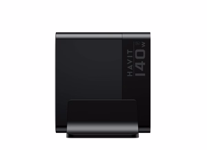 Havit UCLE004 EU - GaN penkių prievadų kelioninis įkroviklis 140 W, juodas