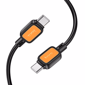 Kabelis USB C į USB C Hoco 3A 60W 1 m X108 juodas