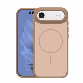 Frame Thin Mag dėklas for iPhone 17 Air 6,6" rudas