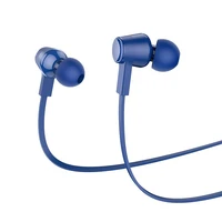 HOCO laidinės ausinės Jack 3,5 mm su mikrofonu M86 mėlynos