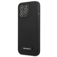Karl Lagerfeld silikoninis plokštelės dėklas iPhone 13 Pro / iPhone 13 - juodas