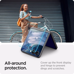 Spigen Glas.TR EZ Fit HD Grūdintas stiklas 2 rinkinys Samsung Galaxy Z Flip 7 - skaidrus