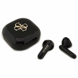 Belaidės ausinės TWS Guess 4G Metal Logo juoda