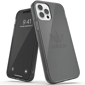 Adidas OR Apsauginis skaidrus dėklas iPhone 12 / iPhone 12 Pro - juodas