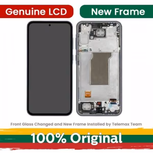 LCD ekranas suderinamas su Samsung A356 A35 5G su rėmeliu / Lilac / (atnaujintas: Telemax)