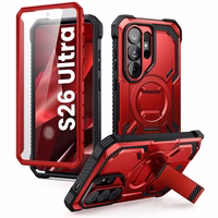 Supcase ArmorBox Mag MagSafe Dėklas for Samsung Galaxy S26 Ultra - raudonas and juodas