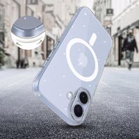 Tech-Protect FlexAir MagSafe dėklas telefonui iPhone 17 - skaidrus su blizgučiais