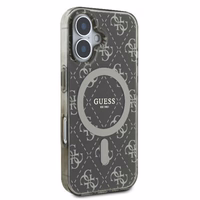 Guess IML 4G Fonas Magnetinis dėklas telefonui iPhone 16 Plus - rudas