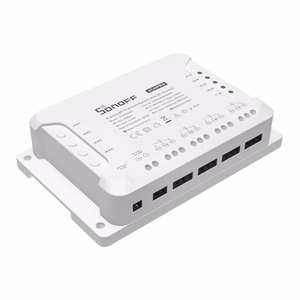 SONOFF išmanusis 4 kanalų jungiklis Wi-Fi, su RF 433MHz palaikymu, sauso kontakto