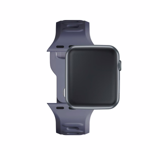 42/44/45/46/49 mm Gray (big) - 3mk Silicone Watch Strap for Apple