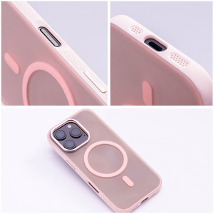 Case for iPhone 16 Flexline Mag Cover compatible with MagSafe pink