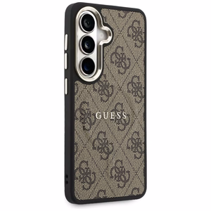 GUESS dėklas for SAMSUNG S26 GUHMS26SP4MSEGCW (4G Embossed Ring MagSafe) rudas