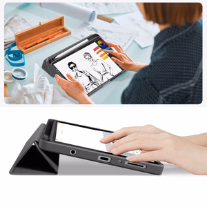 Tech-Protect SC Pen Canvas Case for Samsung Galaxy Tab A9 / A11 8.7 X110 / X115 / X133 / X135 - Gray