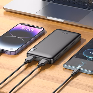 HOCO išorinė baterija 10000 mAh 2A J128 juoda