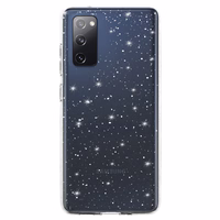 Crystal Glitter dėklas telefonui Samsung Galaxy S20 FE/Lite sidabrinis