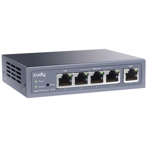 Cudy Gigabit Multi-WAN VPN maršrutizatorius laidinis Fast Ethernet, Gigabit Ethernet pilkas