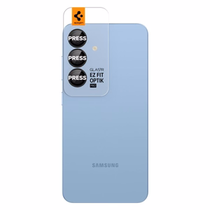 Spigen Optik Pro GLAS.TR EZ FIT 2 komplekti kameros dangteliui Samsung Galaxy S25 - juodas