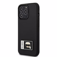 Karl Lagerfeld Ikonik Patch dėklas iPhone 13 Pro Max - juodas