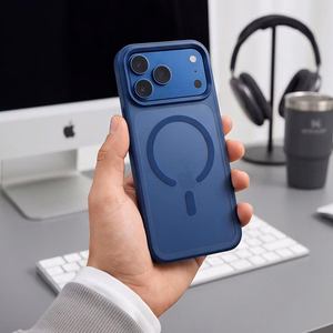 Tech-Protect Magmat MagSafe CC dėklas iPhone 18 Pro Max / 17 Pro Max, matinis tamsiai mėlynas