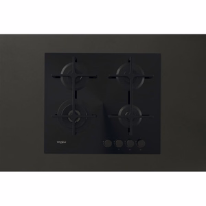 Whirlpool AKT 627/NB1 Juoda Įmontuoti 59 cm Dujinė 4 zone(s)