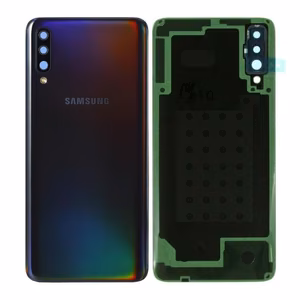 Galinis dangtelis Samsung A705 A70 2019 juodas originalus (naudotas Grade C)