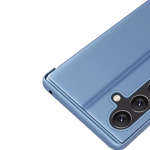 Clear View dėklas Samsung Galaxy A24 4G su atvartu mėlyna