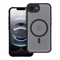 FULL MATTE MAG COVER dėklas telefonui suderinamas su MagSafe iPhone 16E (SE 4 2025) juoda