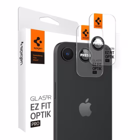 Spigen Optik Pro GLAS.TR "Ez Fit" kameros dangtelis 2 rinkinys iPhone 16e - juodas
