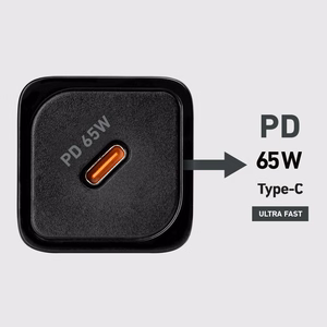 SBS TETRGAN1C65W 65W GaN Power Delivery įkroviklis - juodas