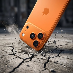 AR+AF Полностью металлическое закаленное стекло для IPHONE 17 PRO оранжевый