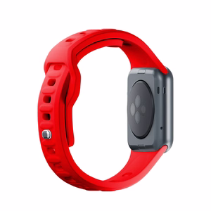 42/44/45/46/49 mm Red (big) - 3mk Silicone Watch Strap for Apple