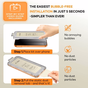Tech-Protect Quick Set+ 2-jų rinkinys grūdintas stiklas iPhone 15 Pro - juodas