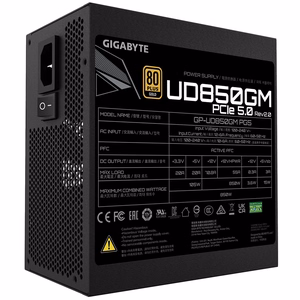 Gigabyte UD850GM 850W PG5 V2 (GP-UD850GM PG5 V2) - maitinimo šaltinis juodas