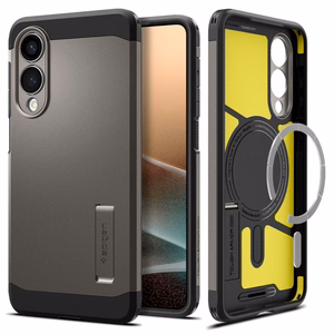 Spigen Tough Armor Magnetinis dėklas telefonui Samsung Galaxy S25 Edge - pilkas/juodas