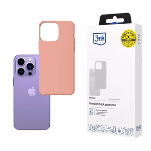 Dėklas telefonui iPhone 14 Pro iš 3mk Matt Case serijos - rožinis