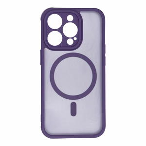 FULL MATTE MAG COVER dėklas telefonui suderinamas su Magnetiniu įkrovimu IPHONE 14 Pro violetinė