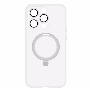Dėklas telefonui su stovu MagSafe Iphone 12 Pro (m) - sidabrinis