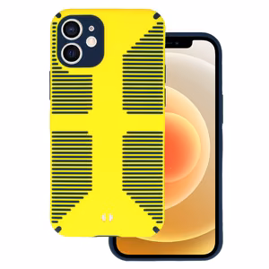 TEL PROTECT Grip dėklas telefonui Iphone 12 Mini geltonas