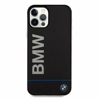 BMW Hardcase Signature Printed Logo Dėklas skirtas iPhone 12 / 12 Pro - juodas