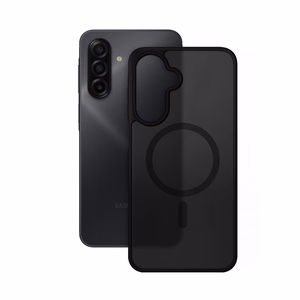 Crong Hybrid Matte Magnetic MagSafe dėklas, skirtas Samsung Galaxy A17, juodas