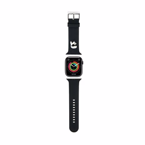 Karl Lagerfeld 3D Rubber Karl Head dirželis juodas skirtas Apple Watch 38/40/41mm