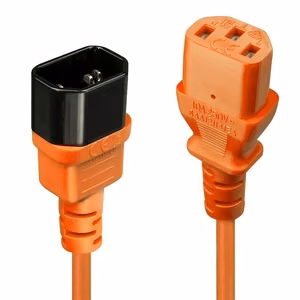 Lindy IEC maitinimo ilginimo laidas 0.5m oranžinis